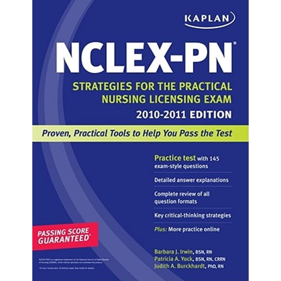 Pre-Owned Kaplan NCLEX-PN 2010-2011 Edition: Strategies for the Practical Nursing Licensing Exam (Paperback) 1607146207 9781607146209