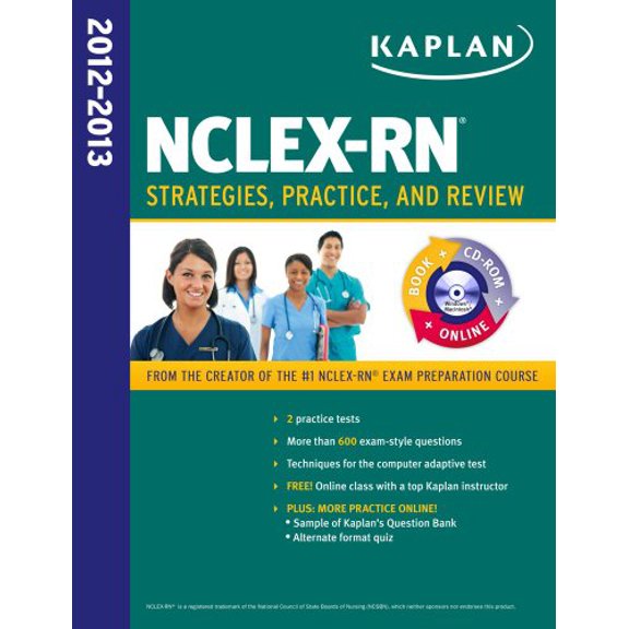 Pre-Owned Kaplan NCLEX-RN 2012-2013 Strategies, Practice, and Review WITH CD-ROM (Kaplan Nclex-Rn Exam)