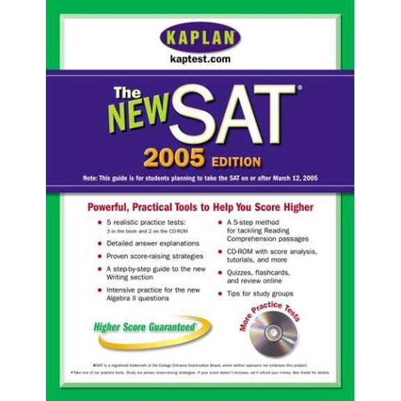 Pre-Owned Kaplan New SAT 2005 with CD-ROM