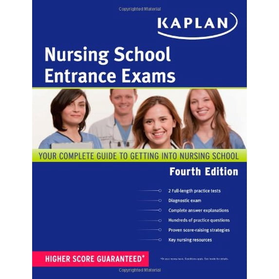 Pre-Owned Kaplan Nursing School Entrance Exams (Paperback) by Kaplan (Creator)