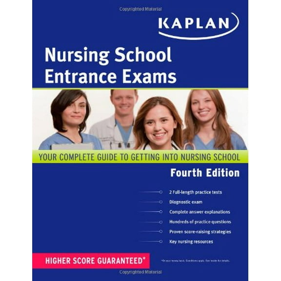 Pre-Owned Kaplan Nursing School Entrance Exams (Paperback) by Kaplan (Creator)