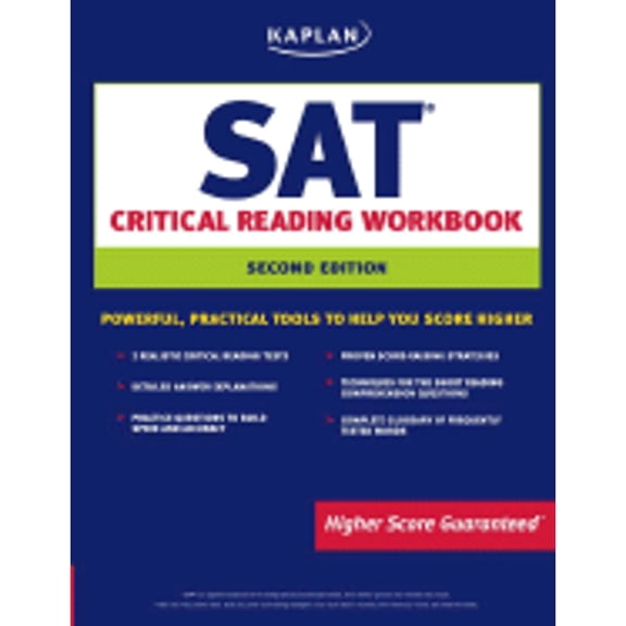 Pre-Owned Kaplan SAT Critical Reading Workbook (Paperback) 1419541854 9781419541858