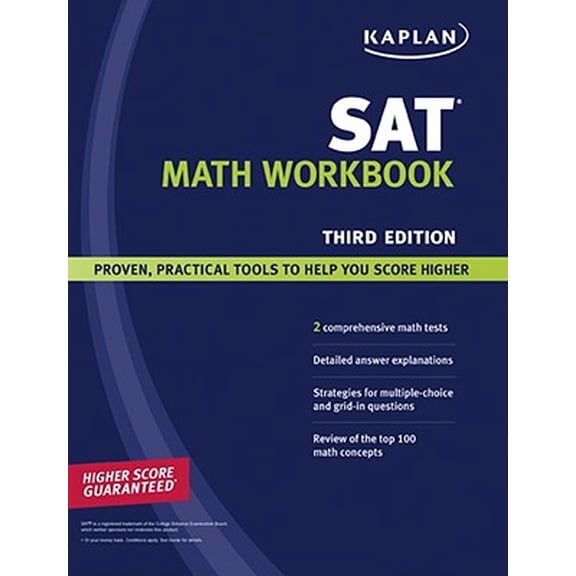Pre-Owned Kaplan SAT Math Workbook: Kaplan SAT Math Workbook (Edition 3) (Paperback)