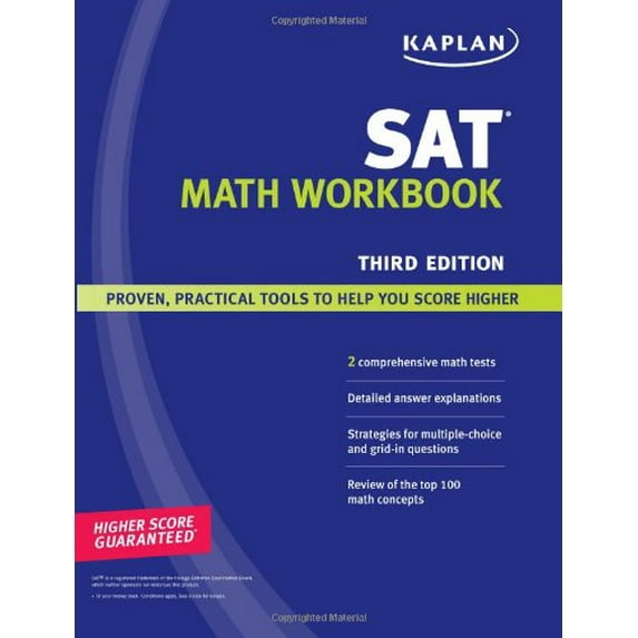 Pre-Owned Kaplan SAT Math Workbook Paperback