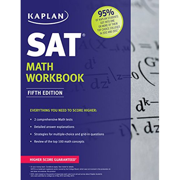 Pre-Owned Kaplan SAT Math Workbook (Kaplan Test Prep) (Paperback) 1618655922 9781618655929