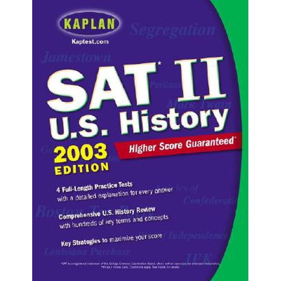 Pre-Owned Kaplan SAT II: U.S. History 2002-2003 Edition (Paperback) 0743217845 9780743217842