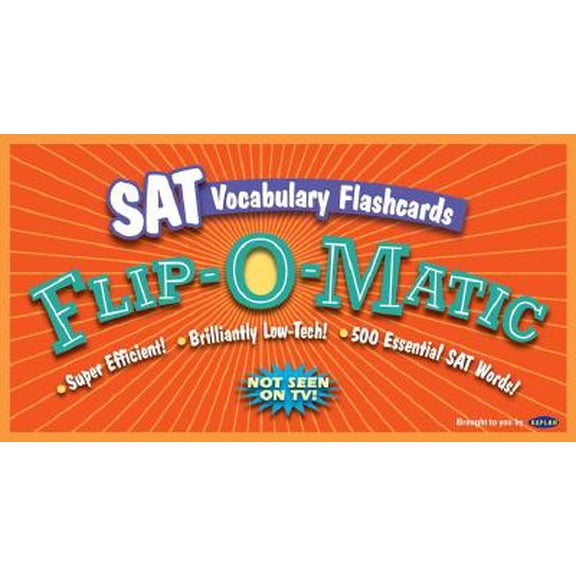 Pre-Owned Kaplan SAT Vocabulary Flashcards Flip-O-Matic (Paperback)