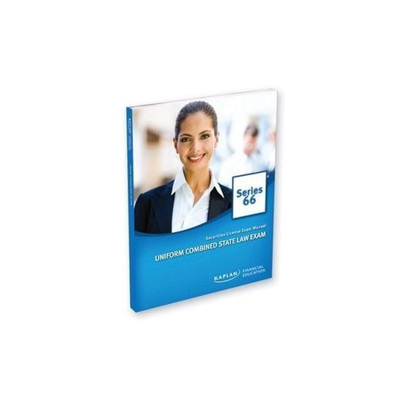 Pre-Owned Pre-Owned Kaplan Series 66 Securities License Exam Manual, Uniform Combined State Law Exam Paperback