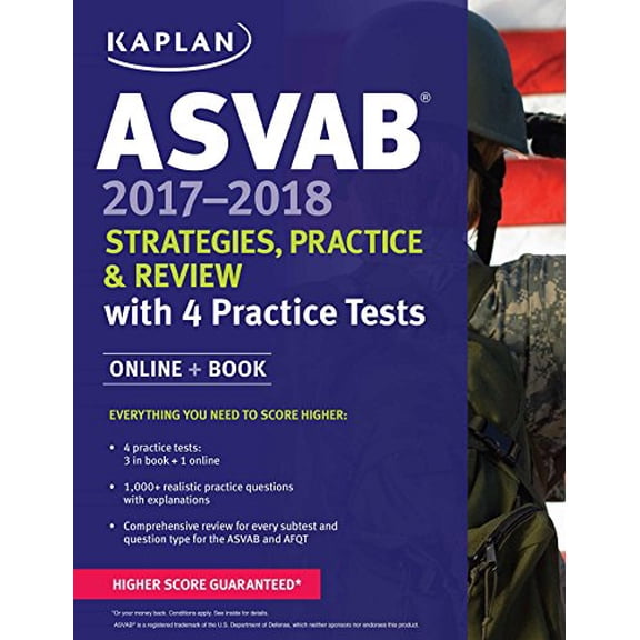 Pre-Owned Kaplan Test Prep: ASVAB 2017-2018 Strategies, Practice & Review with 4 Practice Tests : Online + Book (Paperback)