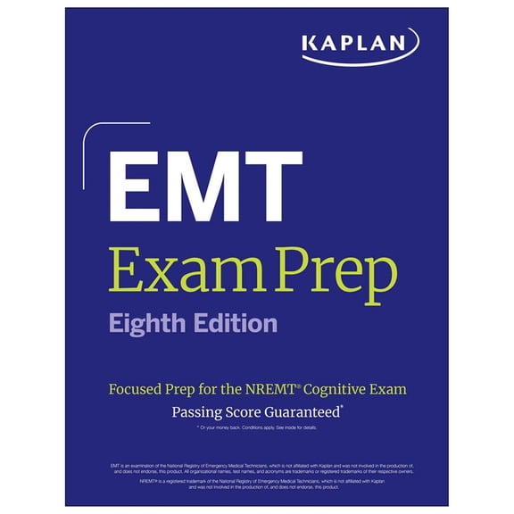 Kaplan Test Prep EMT Exam Prep, Eighth Edition: Focused Prep for the Nremt Cognitive Exam + One Full Length Practice Test (2026), (Paperback)
