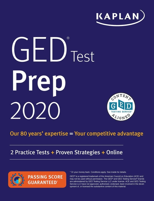 Test　Proven　Kaplan　Prep:　Prep　GED　Tests　Practice　Test　2020　(Paperback)　Strategies　Online