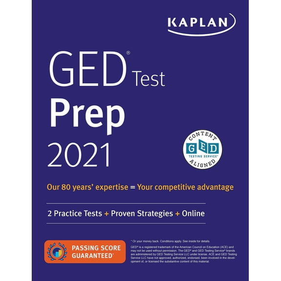 Pre-Owned Kaplan Test Prep: GED Test Prep 2021 : 2 Practice Tests + Proven Strategies + Online (Paperback)