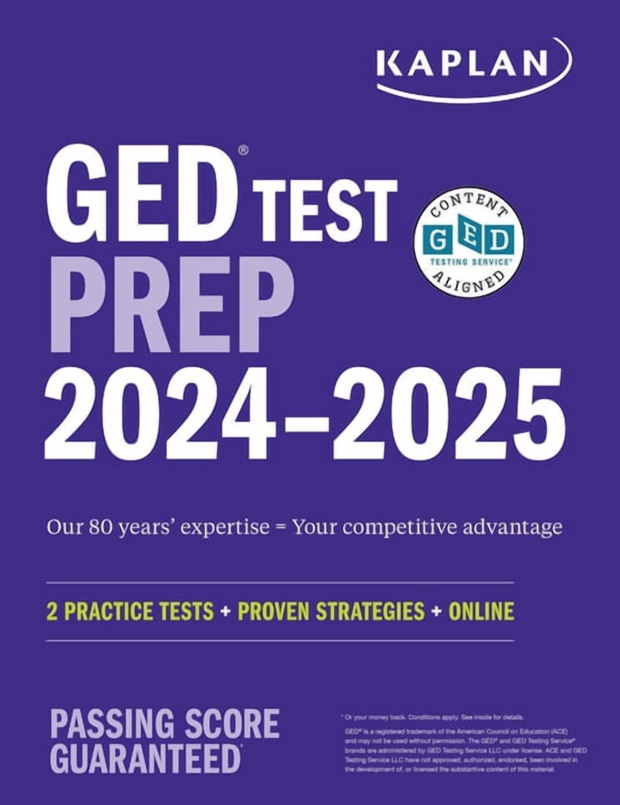 Official Kaplan GED Test Prep 2024-2025: Proven Strategies + Online + 1 ...
