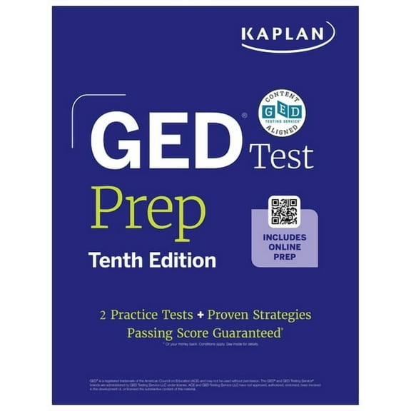 Kaplan Test Prep GED Test Prep, Tenth Edition (2026): Includes a Diagnostic Pretest, 2 Full Length Practice Tests, 1000+ Practice Questio, (Paperback)