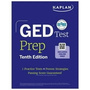 Kaplan Test Prep GED Test Prep, Tenth Edition 2026 Includes a Diagnostic Pretest, 2 Full Length Practice Tests, 1000+ Practice Questio, Paperback