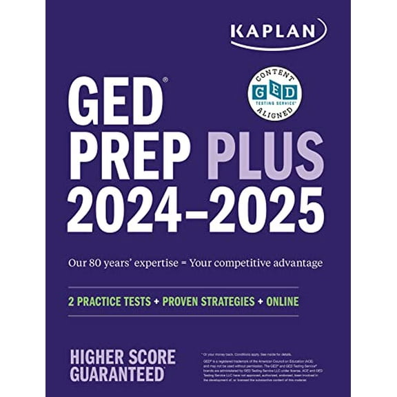 Pre-Owned GED Test Prep Plus 2024-2025: Includes 2 Full Length Practice Tests, 1000+ Practice Questions, and 60+ Online Videos: Includes 2 Full Length Practice ... Online Video Instruction Paperback
