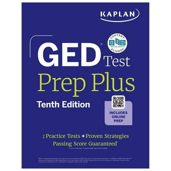 Kaplan Test Prep GED Test Prep Plus, Tenth Edition (2026): Includes a Diagnostic Pretest, 2 Full Length Practice Tests, 1000+ Practice Qu, (Paperback)