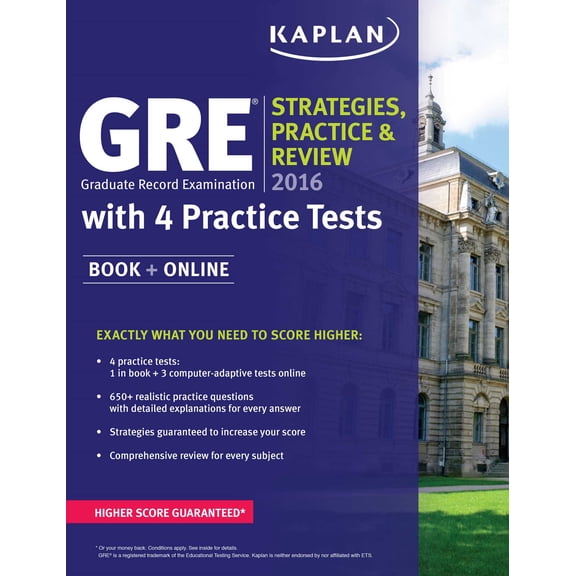Pre-Owned Kaplan Test Prep: GRE 2016 Strategies, Practice, and Review with 4 Practice Tests : Book + Online (Paperback)