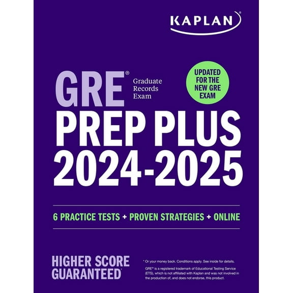 Pre-Owned Kaplan Test Prep GRE Prep Plus 2024-2025: Your Ultimate Guide to GRE Success, (Paperback)