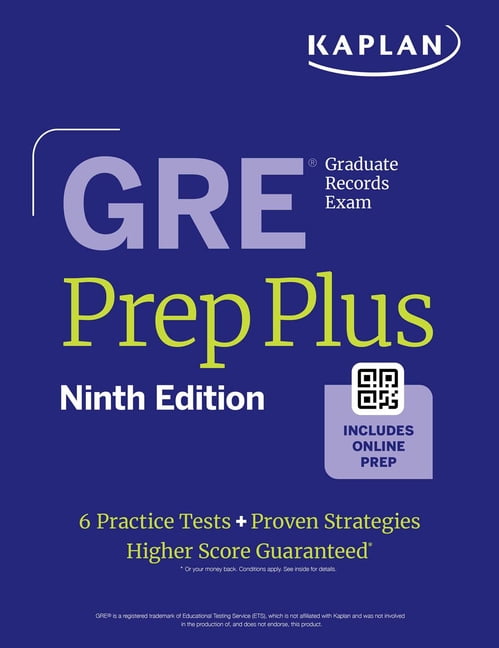Kaplan Test Prep GRE Prep Plus, Ninth Edition (2025): Includes 6 Practice Tests, 1500+ Practice Questions + Online Access to a 500+ Quest, (Paperback)