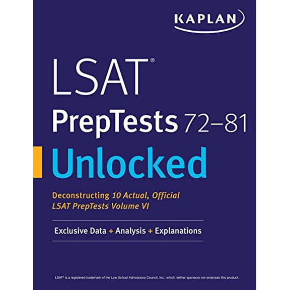Pre-Owned LSAT Preptests 72-81 Unlocked: Exclusive Data + Analysis + Explanations (Paperback) 1506223443 9781506223445