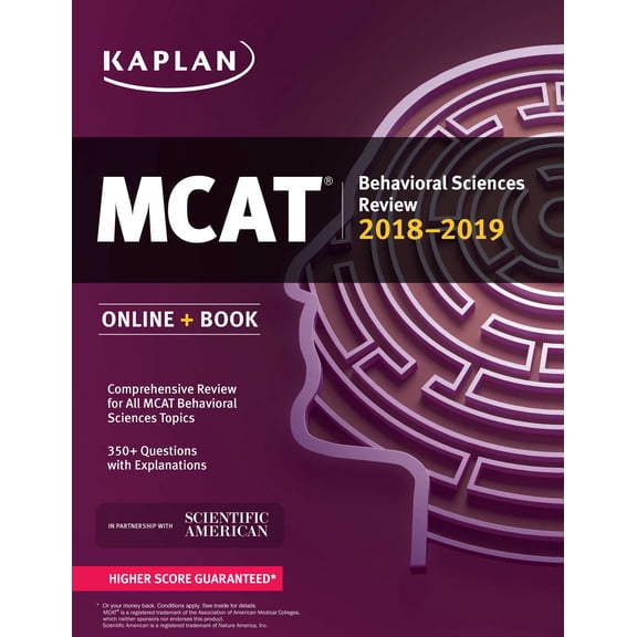 Kaplan Test Prep: MCAT Behavioral Sciences Review 2018-2019 : Online + Book (Paperback)