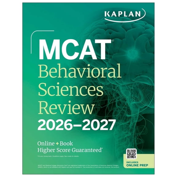 Kaplan Test Prep MCAT Behavioral Sciences Review 2026-2027: Online + Book, (Paperback)