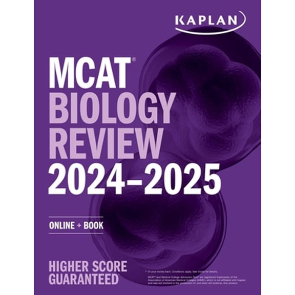 Pre-Owned MCAT Biology Review 2024-2025: Online + Book (Kaplan Test Prep), 9781506286853, 1506286852, Paperback,
