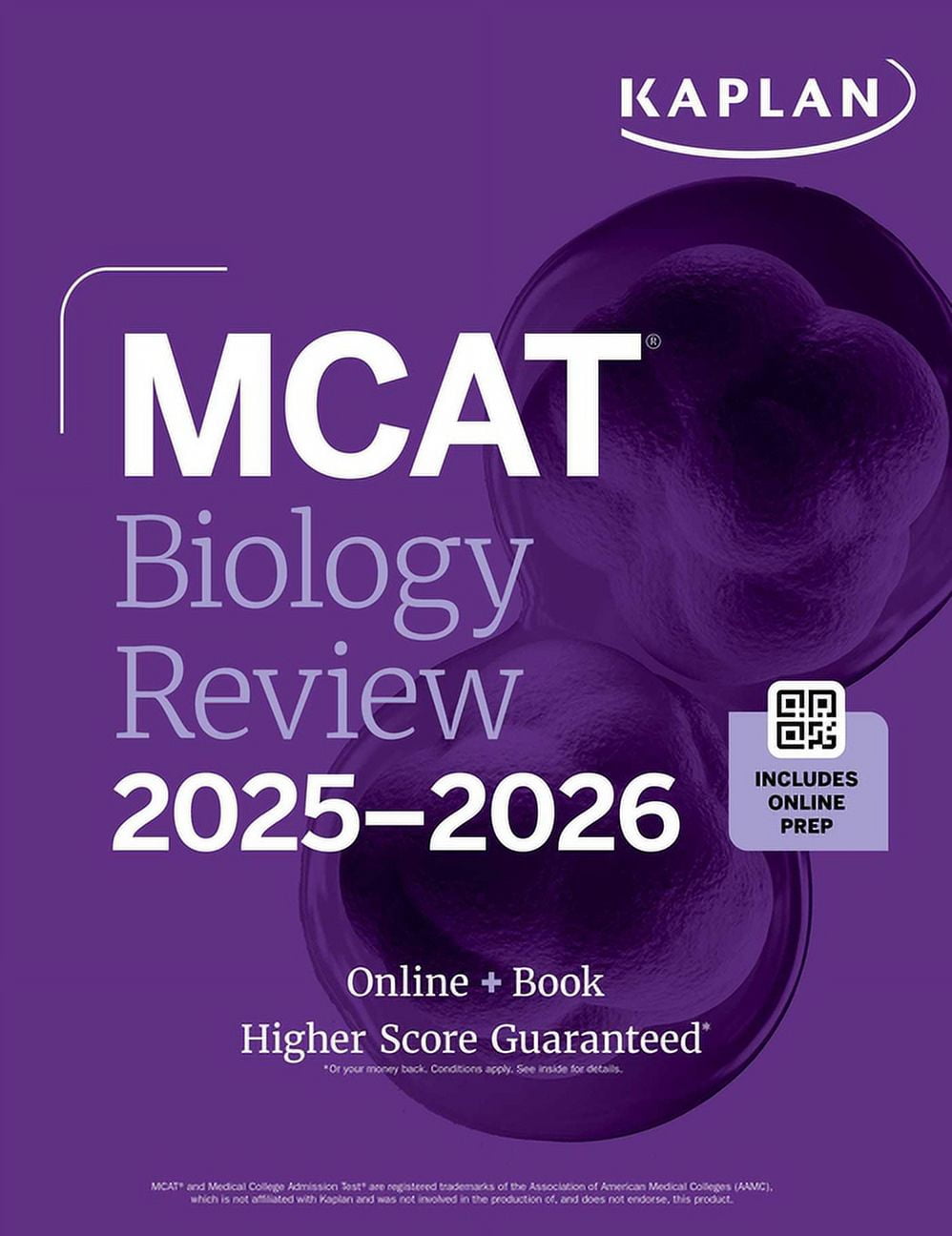 Kaplan Test Prep MCAT Biology Review 2025-2026: Online + Book, (Paperback)