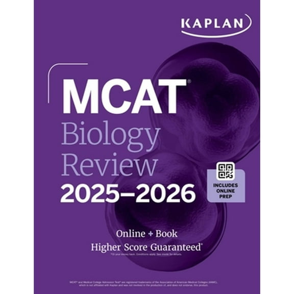 Pre-Owned MCAT Biology Review 2025-2026: Online + Book (Kaplan Test Prep), 9781506294124, 150629412X, Paperback,