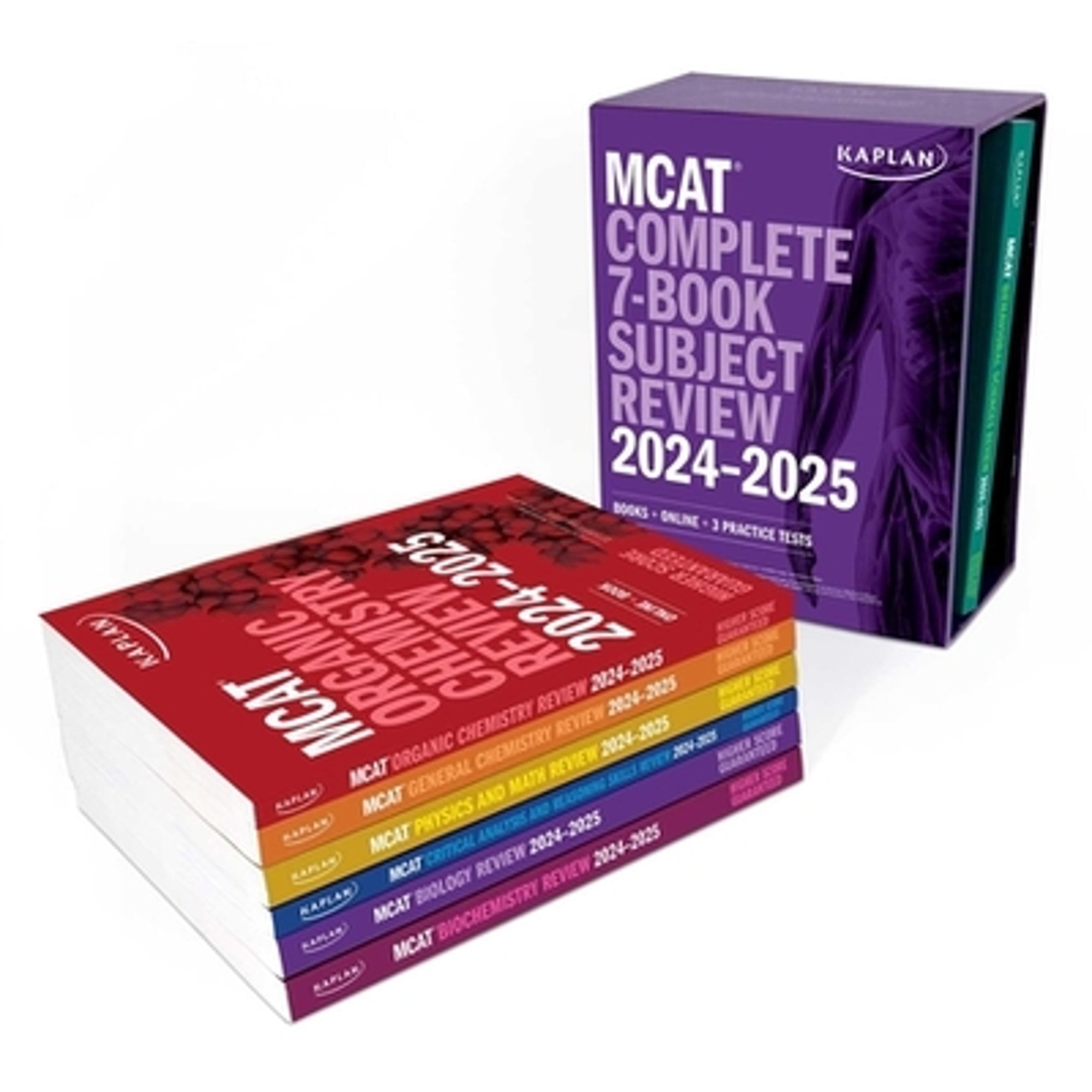 Pre-Owned MCAT Complete 7-Book Subject Review 2024-2025, Set Includes Books, Online Prep, 3 Practice Tests (Kaplan Test Prep), 9781506287065, 1506287069, Paperback,