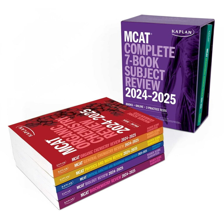 Kaplan MCAT Complete 7-Book Subject Review 2024-2025 with Online