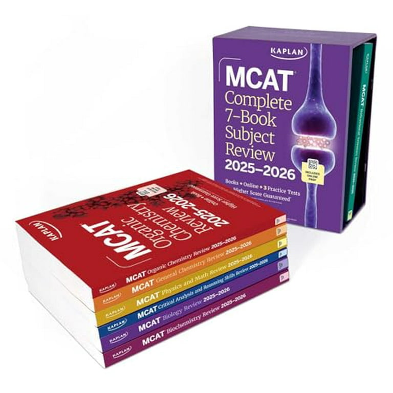 Kaplan MCAT Complete 7-Book Set 2025-2026, Paperback, Includes