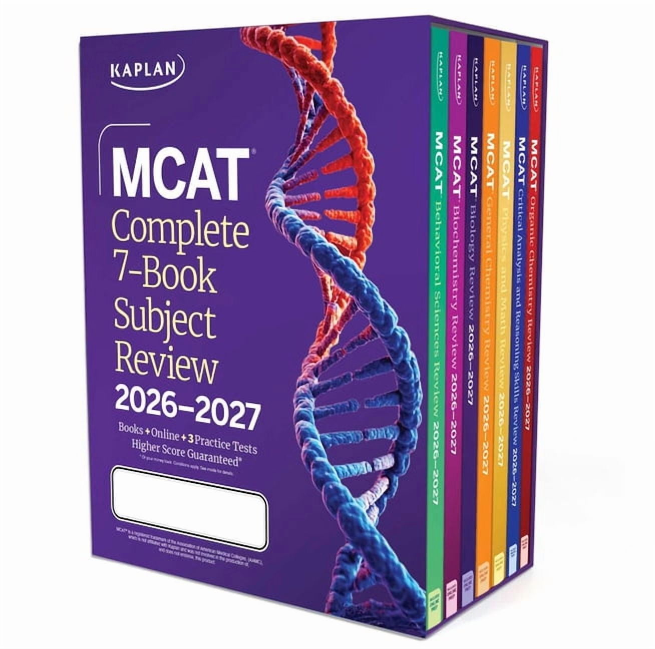 Kaplan Test Prep MCAT Complete 7-Book Subject Review 2026-2027, Set Includes Books, Online Prep, 3 Practice Tests, (Paperback)