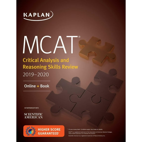 Kaplan Test Prep: MCAT Critical Analysis and Reasoning Skills Review 2019-2020 : Online + Book (Paperback)