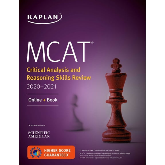 Kaplan Test Prep: MCAT Critical Analysis and Reasoning Skills Review 2020-2021 : Online + Book (Paperback)