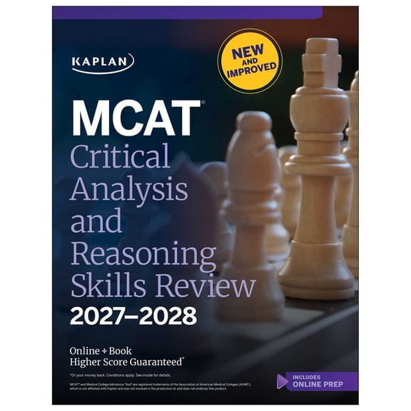 Kaplan Test Prep MCAT Critical Analysis and Reasoning Skills Review 2027-2028: Online + Book, (Paperback)