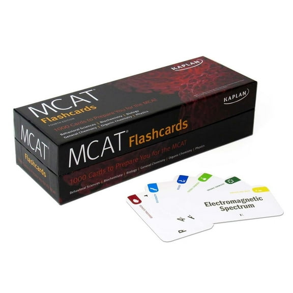 MCAT Flashcards: 1000 Cards to Prepare You for the MCAT (Kaplan Test Prep), 9781506259697, 1506259693, Paperback, Fourth edition