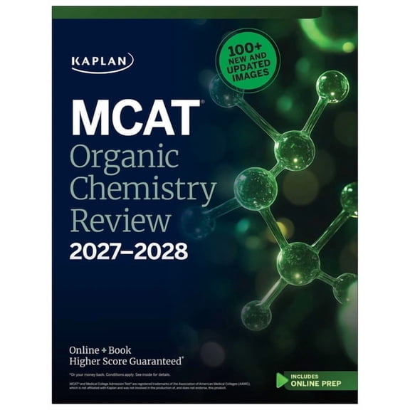 Kaplan Test Prep MCAT Organic Chemistry Review 2027-2028: Online + Book, (Paperback)