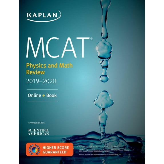 Kaplan Test Prep: MCAT Physics and Math Review 2019-2020 : Online + Book (Paperback)