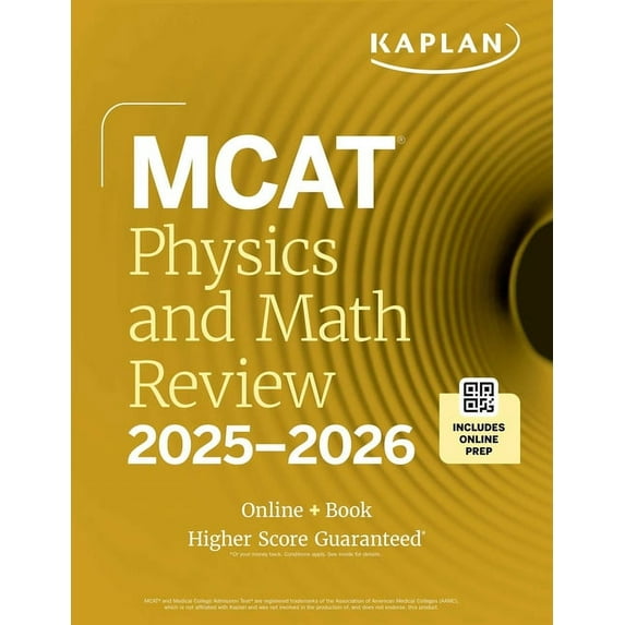 Kaplan Test Prep MCAT Physics and Math Review 2025-2026: Online + Book, (Paperback)