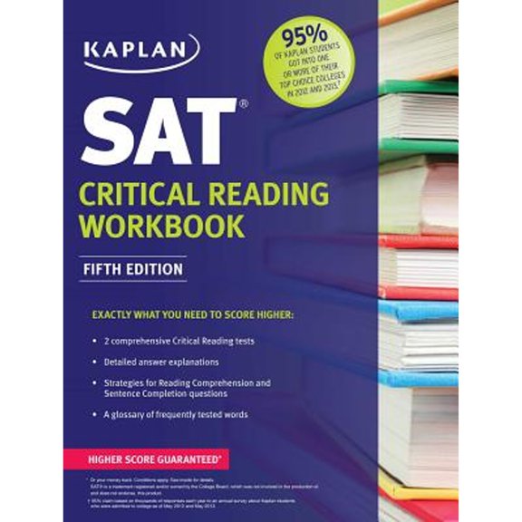 Pre-Owned Kaplan SAT Critical Reading Workbook (Kaplan Test Prep) (Paperback) 1618655892 9781618655899