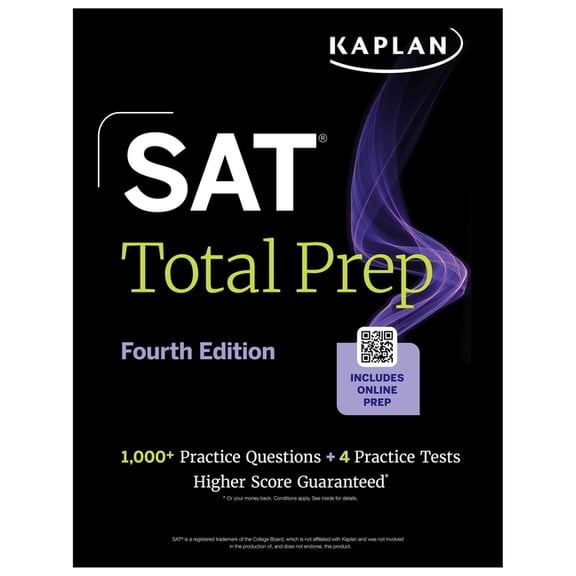 Kaplan Test Prep SAT Total Prep, Fourth Edition: Includes 4 Full Length Practice Tests, 1,100+ Practice Questions + 1 Year Access to Onli, (Paperback)