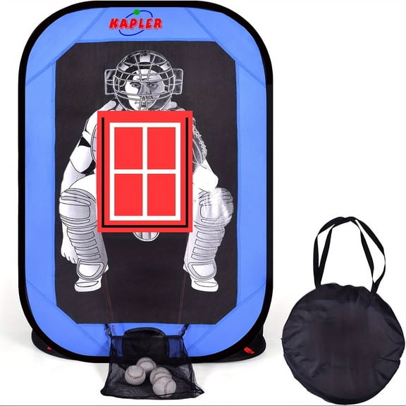 Kapler Baseball Pitching Training Net For, Foldable Baseball Softball Practice Target Net Pitching Net Baseball Training Equipment Batting Cages For Backyard
