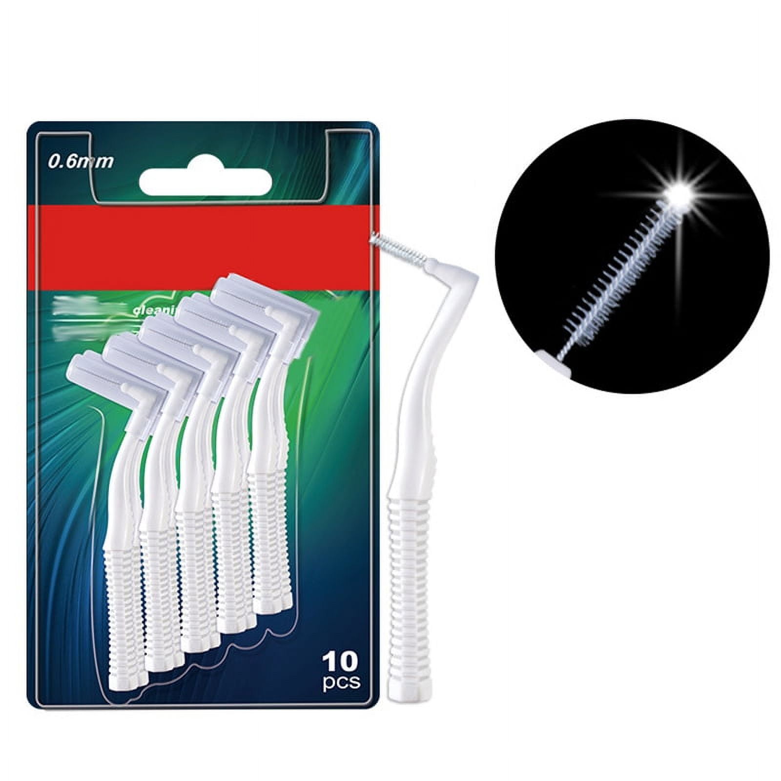 Kapmore 10PCS Teeth Brush Tool Soft L Shaped Interdental Brush Tooth