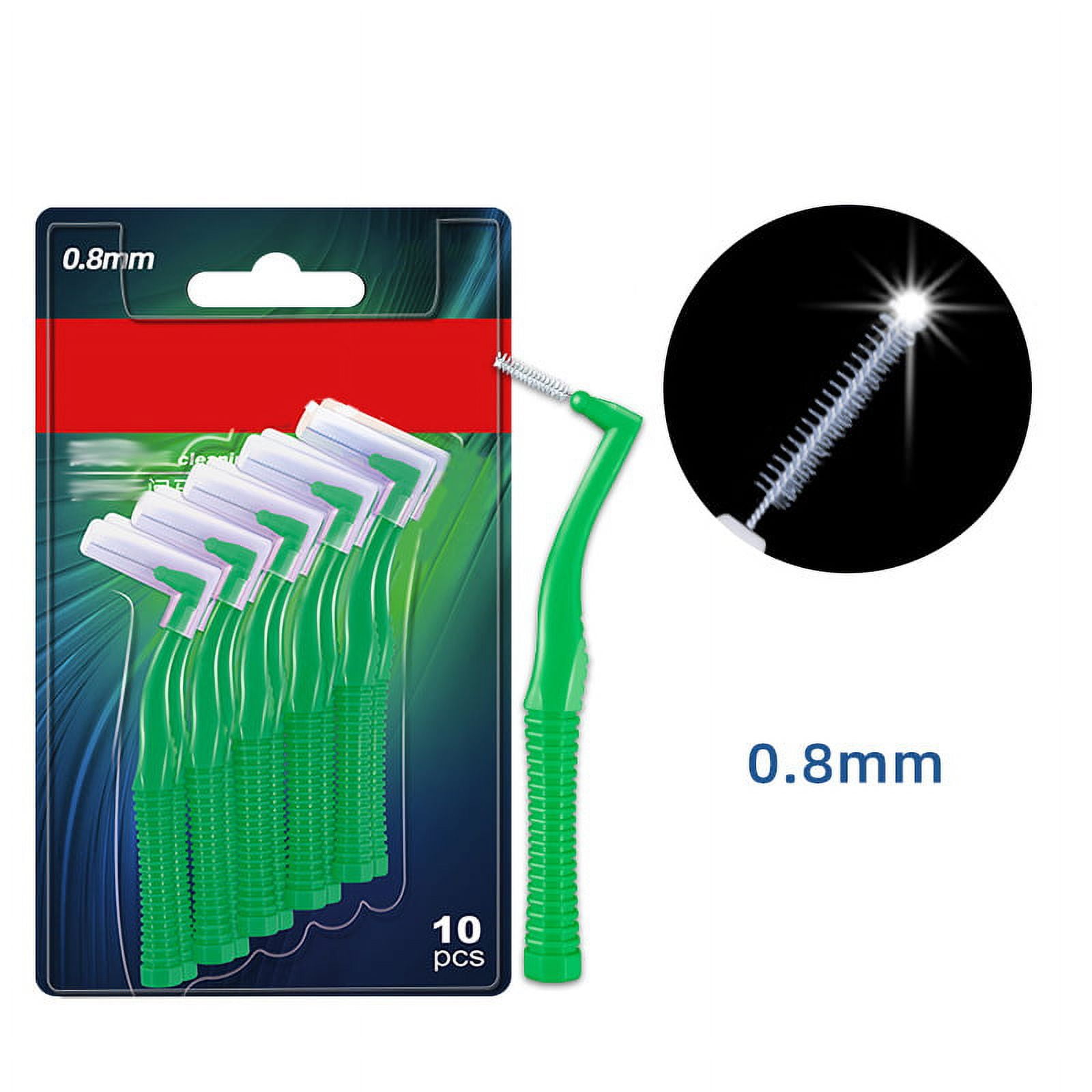 Kapmore 10PCS Teeth Brush Tool Soft L Shaped Interdental Brush Tooth