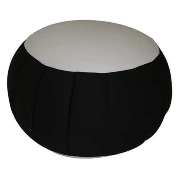 Kapok Zafu Meditation Cushion Black With Natural Center