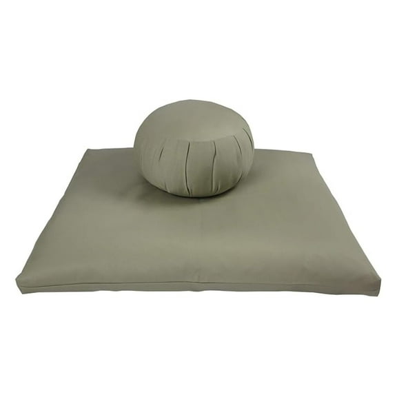 Kapok Zafu and Zabuton Meditation Cushion Set (2pc)