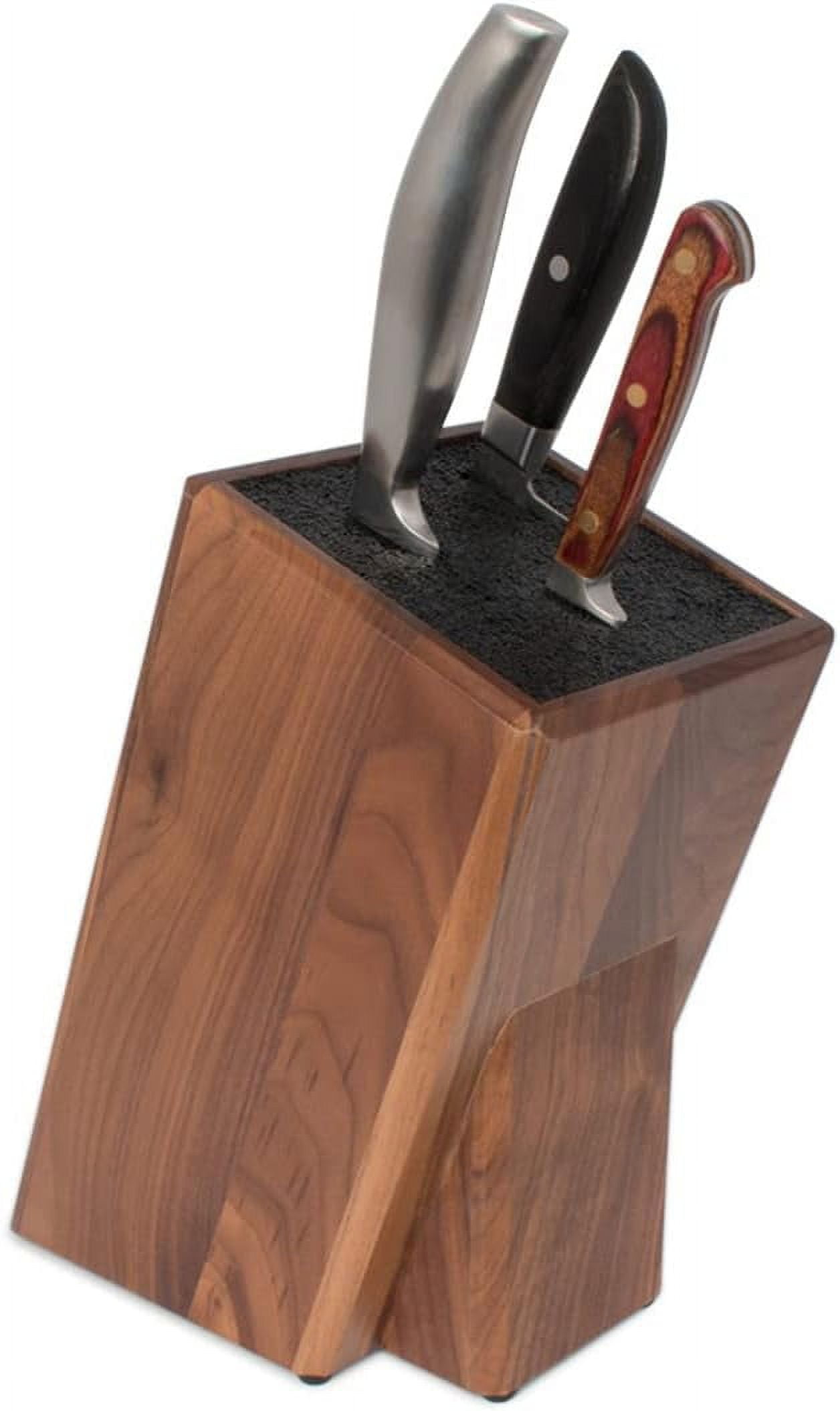 Kapoosh Universal Cutlery Block In Black Walnut