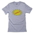 thumbnail image 1 of Kapow! - Iconic Comic Book Graphic Men's Grey T-Shirt, 1 of 2